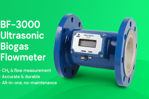 BF-3000 Đồng hồ đo lưu lượng khí siêu âm | Đo CH₄ & lưu lượng chính xác, bền bỉ