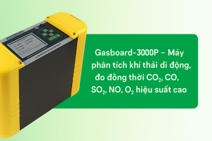 Máy phân tích khí thải di động, đo đồng thời CO₂, CO, SO₂, NO, O₂ hiệu suất cao